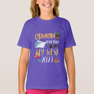 Camiseta viagem do Key West Cruise 2023 Family Friends Grou