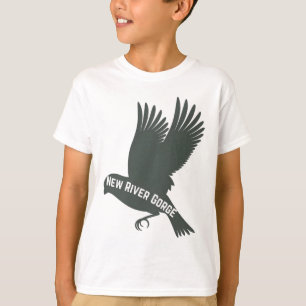 Camiseta Viagem do logotipo de ave New River Gorge