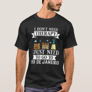 Camiseta Viagem do mapa da Cidade do Brasil no Rio de Janei