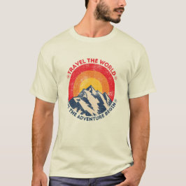 Camiseta viagem do mundo que a aventura comece a viajar