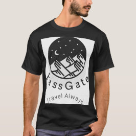 Camiseta Viagem do PassGate Sempre Negra