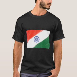 Camiseta Viagem do Patrimônio do Souvenir na Índia Flag