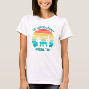 Camiseta Viagem do pôr do sol do cacto do deserto personali