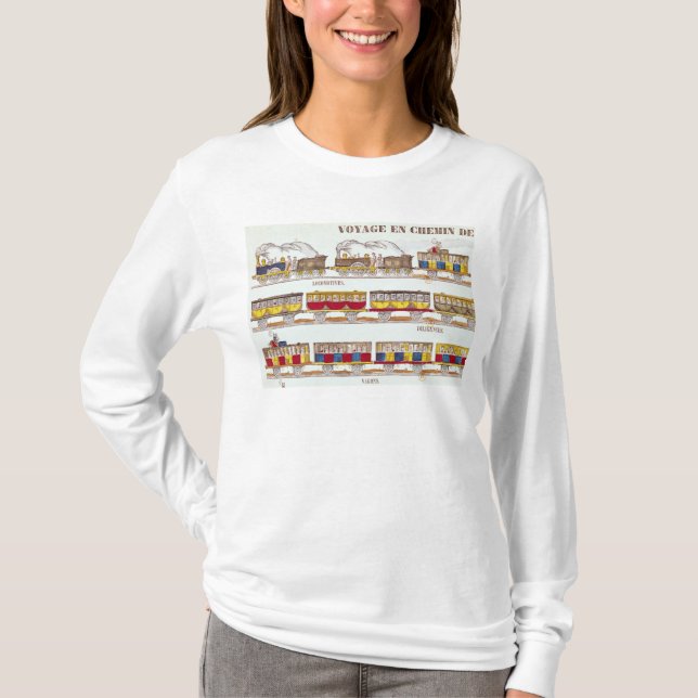 Camiseta Viagem do trilho em 1845 (Frente)
