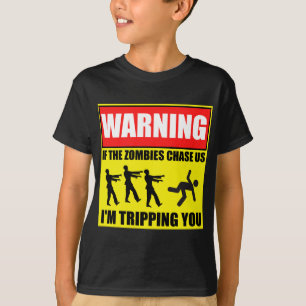 Camiseta Viagem do zombi que adverte Sign.png