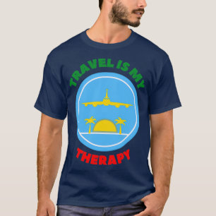 Camiseta Viagem é a minha terapêutica ClássicaCopy Copy Cop