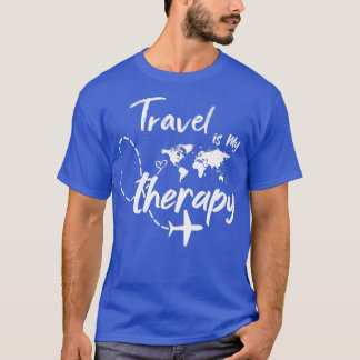 Camiseta Viagem é minha família divertida de Viagem mundial