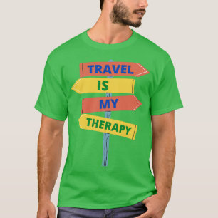 Camiseta Viagem é minha terapia essencial