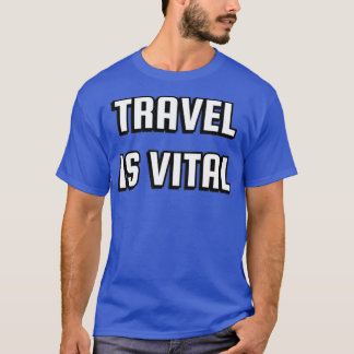 Camiseta Viagem é vital viagem é minha terapia
