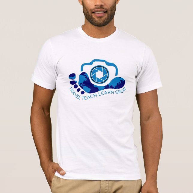 Camiseta viagem ensina a aprender a crescer (Frente)