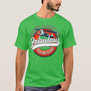 Camiseta Viagem explore as fabulosas Ilhas Malvinas