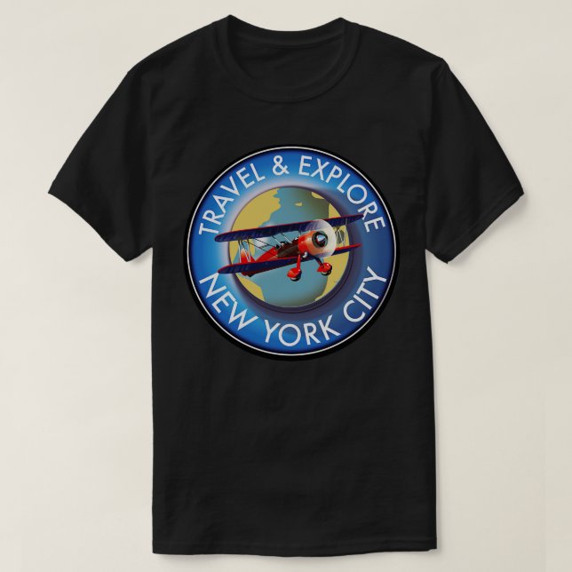 Camiseta viagem explore Nova Iorque (Frente do Design)