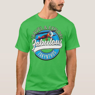 Camiseta viagem explore o fabuloso Zakynthos