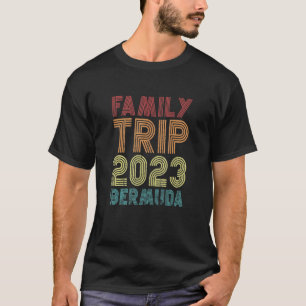 Camiseta Viagem Familiar 2023 Retrô V de Vaga das Bermudas