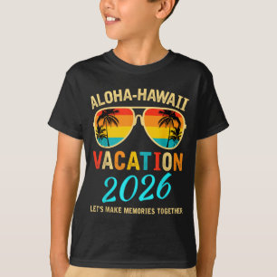 Camiseta Viagem Familiar Aloha no Havaí Fazendo Design