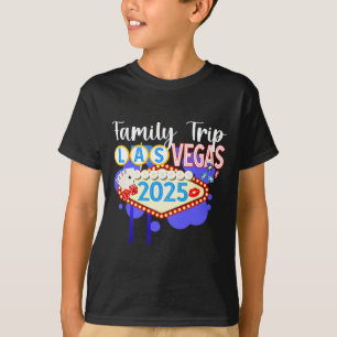 Camiseta Viagem Familiar de Las Vegas 2025 Férias Familiare