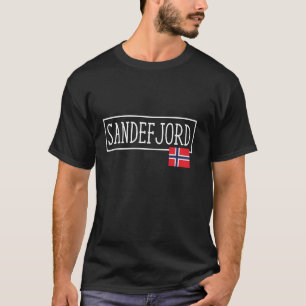 Camiseta Viagem Familiar Sandefjord Noruega País Crianças