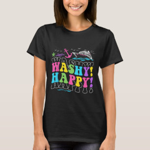 Camiseta Viagem Feliz de Navio de Cruzeiro de Viagem de Pra