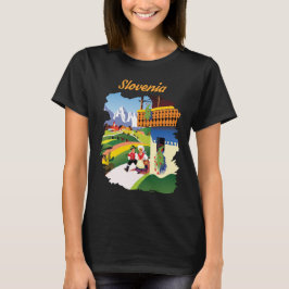 Camiseta Viagem Folclórica Tradicional nos Alpes da Eslovên