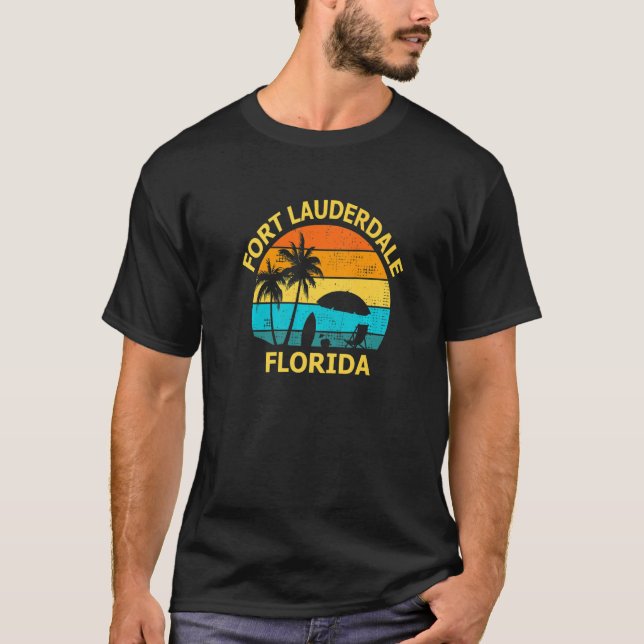 Camiseta Viagem Fort Lauderdale Florida Vacation Souvenir (Frente)