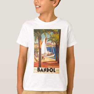 Camiseta Viagem francês Vintage Cote D'Azur