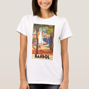 Camiseta Viagem francês Vintage Cote D'Azur