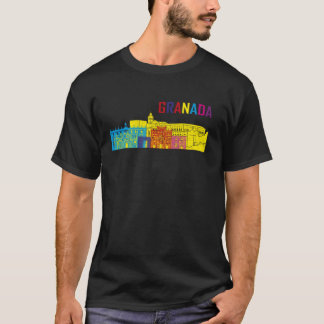 Camiseta Viagem Granada Espanha Europa Vacinação da família