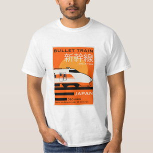 Camiseta Viagem Japão Trem Bala Shinkansen