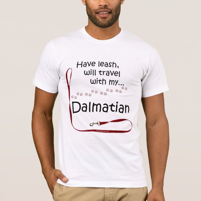 Camiseta Viagem Leash da Dalmácia (Frente)