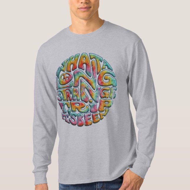 Camiseta Viagem longa, estranha (Frente)