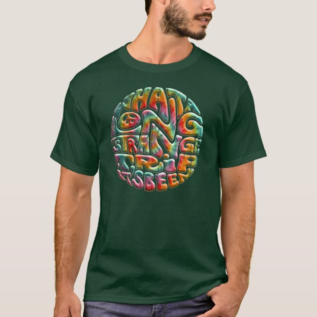 Camiseta Viagem longa, estranha (Frente)