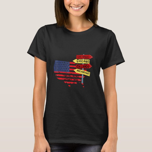 Camiseta Viagem Mais Preocupações Menos (Frente)