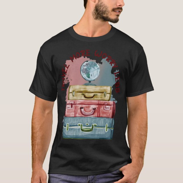 Camiseta Viagem Mais Preocupações Menos (2) amigos (Frente)