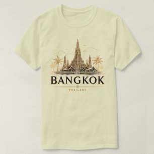 Camiseta Viagem Mínima Banguecoque Tailândia