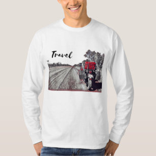 Camiseta Viagem Motorcycle Triumph Adventure Bike Desert