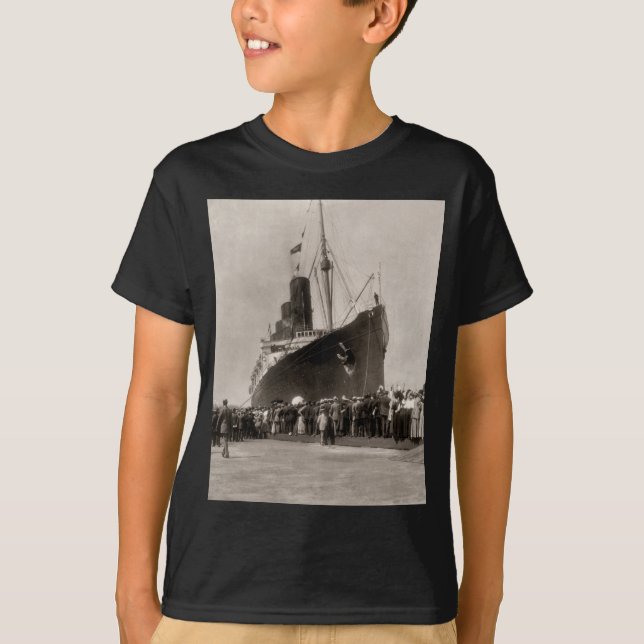 Camiseta Viagem nova do Lusitania do RMS, 13 Septemeber (Frente)