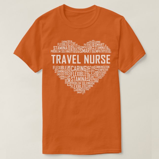 Camiseta Viagem Nurse Heart (Frente do Design)