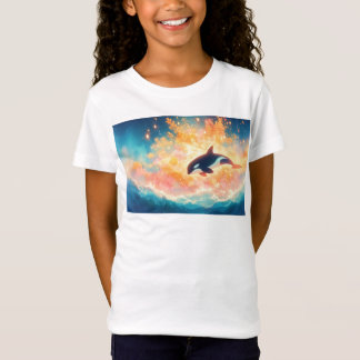 Camiseta Viagem Orca através de um Mar Mágico