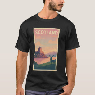 Camiseta Viagem para a Escócia Paisagem Bonita Escócia Rein