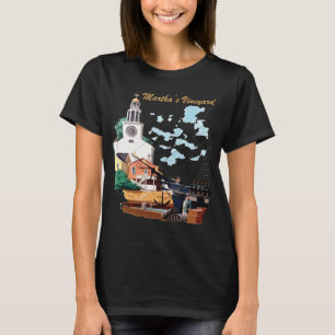 Camiseta Viagem para o Porto da Igreja de Martha's Vineyard
