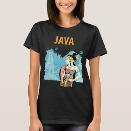 Camiseta Viagem Patrimônio Templo Java Indonésia