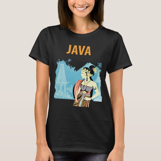 Camiseta Viagem Patrimônio Templo Java Indonésia (Frente)
