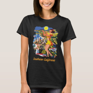 Camiseta Viagem pela Palma da Praia da Califórnia do Sul