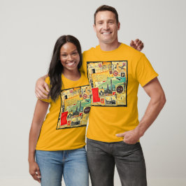 Camiseta Viagem Postal Histórica