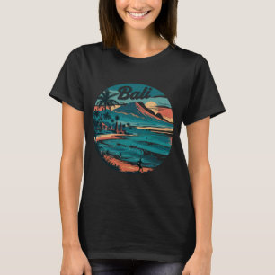 Camiseta Viagem Retro Bali - Praia e Oceano Sunset