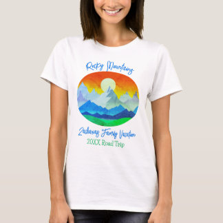 Camiseta Viagem Rodoviária de Férias Familiares das Montanh