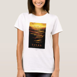 Camiseta Viagem Sci-Fi Ad, Lua Titã