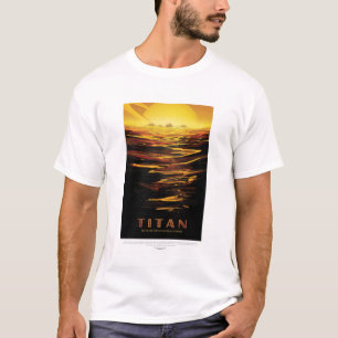 Camiseta Viagem Sci-Fi Ad, Lua Titã