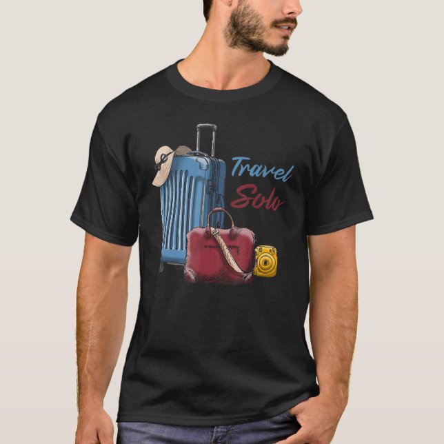 Camiseta Viagem Solo Viagem Solo Adventurador Summer Sozinh (Frente)
