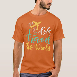 Camiseta Viagem T Vacinação permite Viagem do Viagem mundia